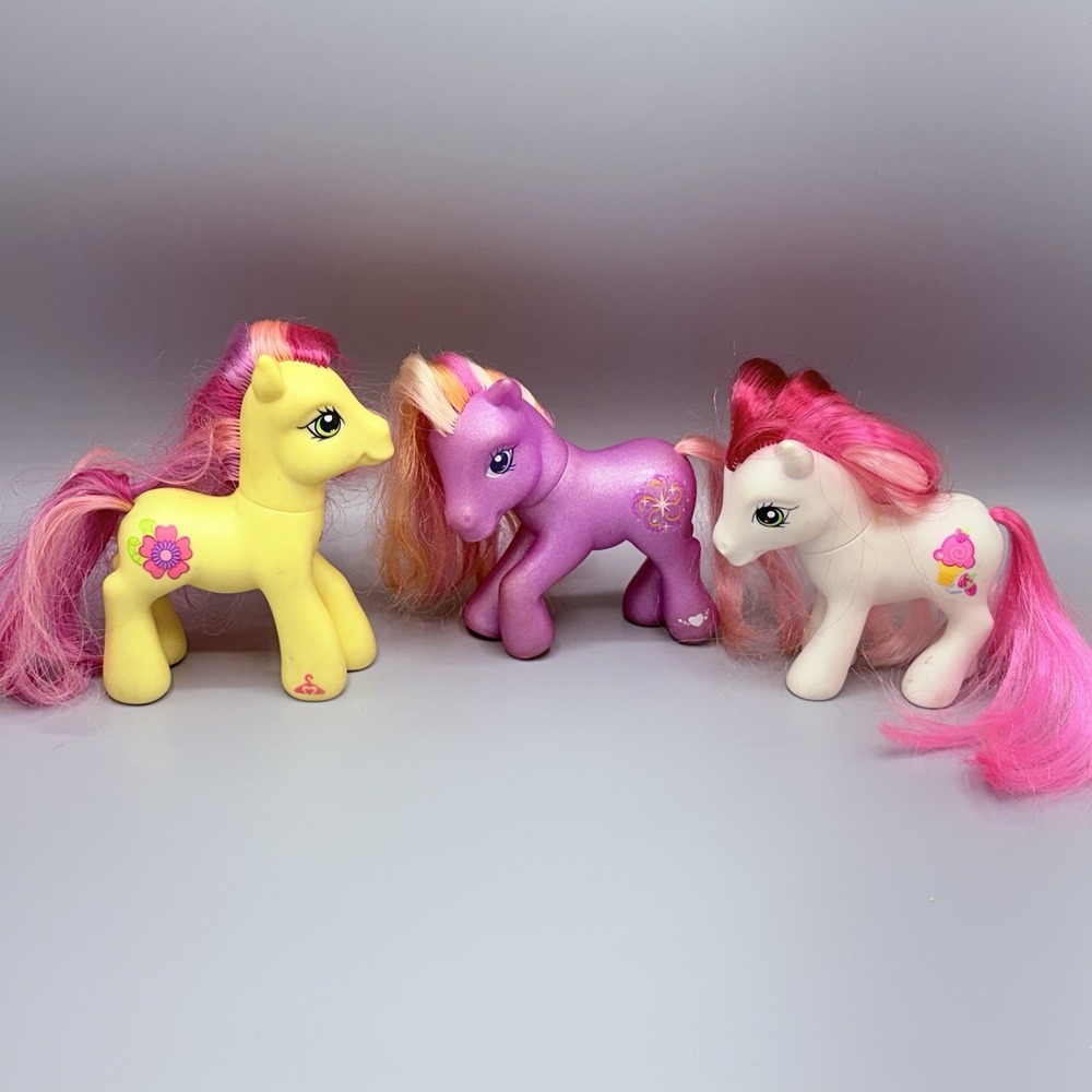 Lot of 3 My Little Pony MLP G3 Twinkle Twirl Royal Bouquet Strawberry Suprise